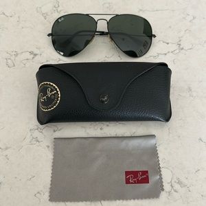Ray-Ban 3026 Aviator Large Metal II, Black
